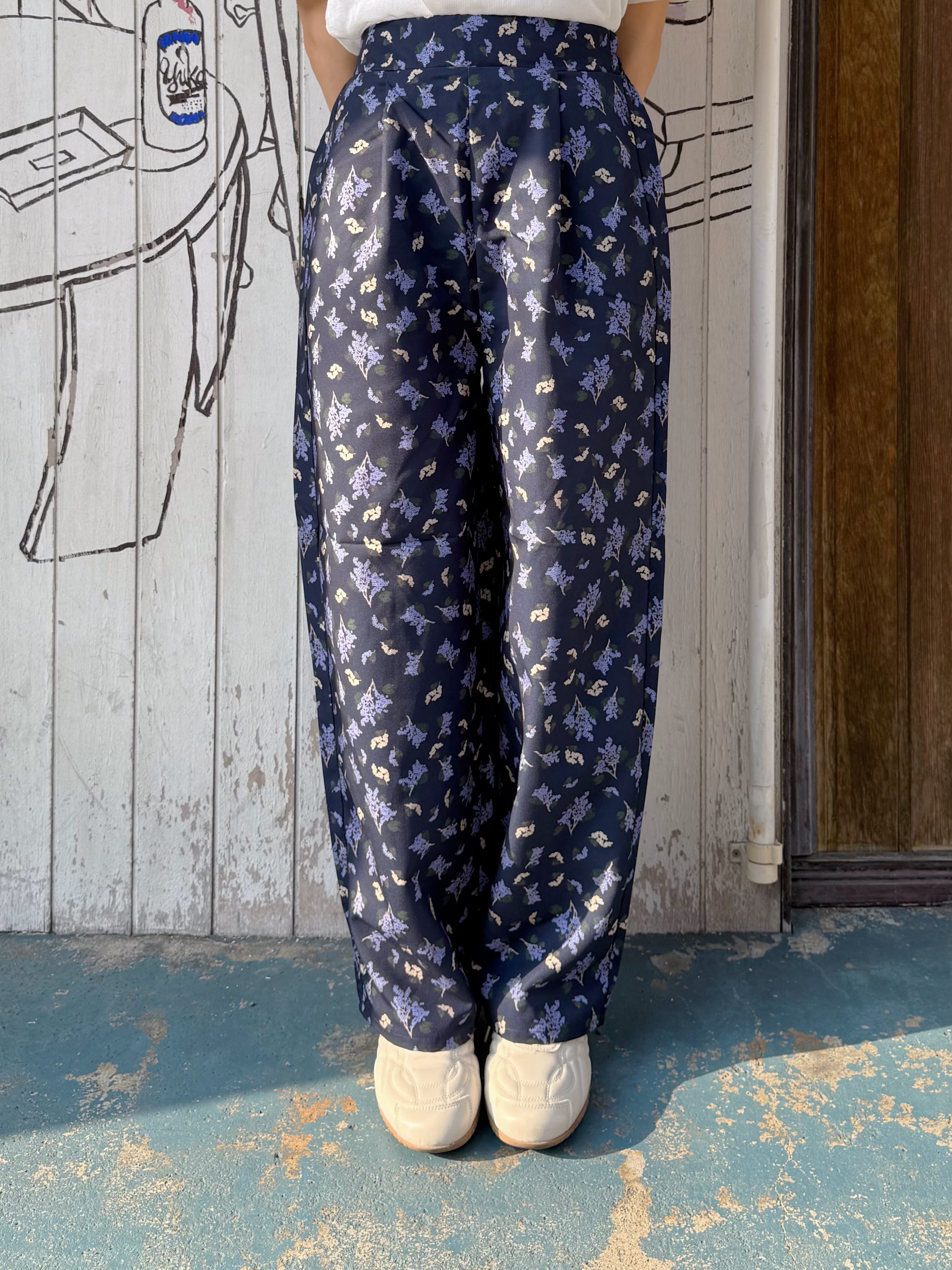 紫藤花傘攞吊帶背心 + 長褲套裝