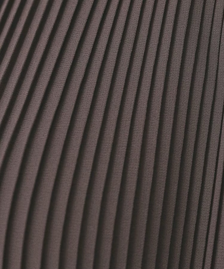 3色•百褶腰帶雪紡連身裙