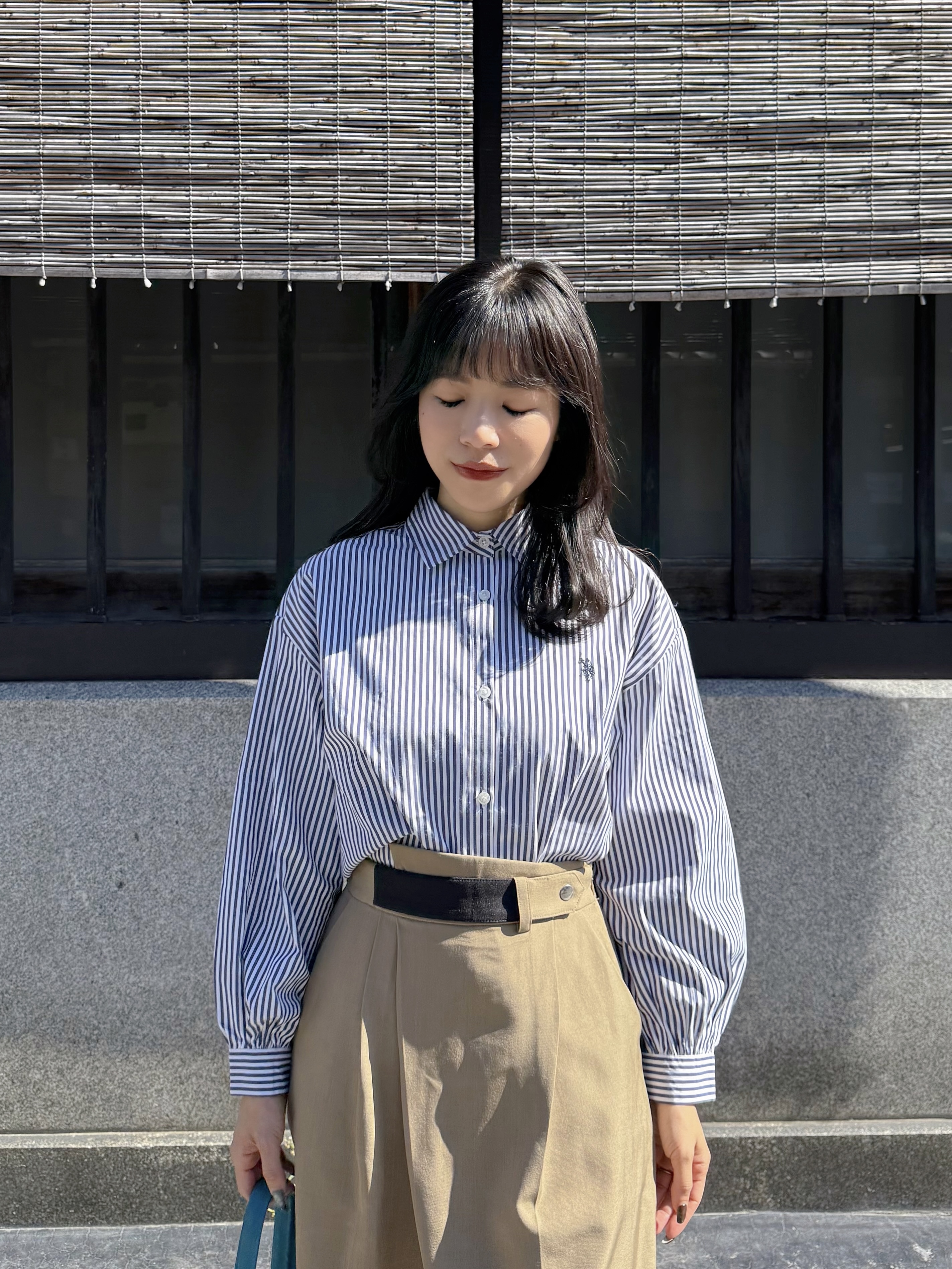 3色•Polo刺繡logo長款恤衫