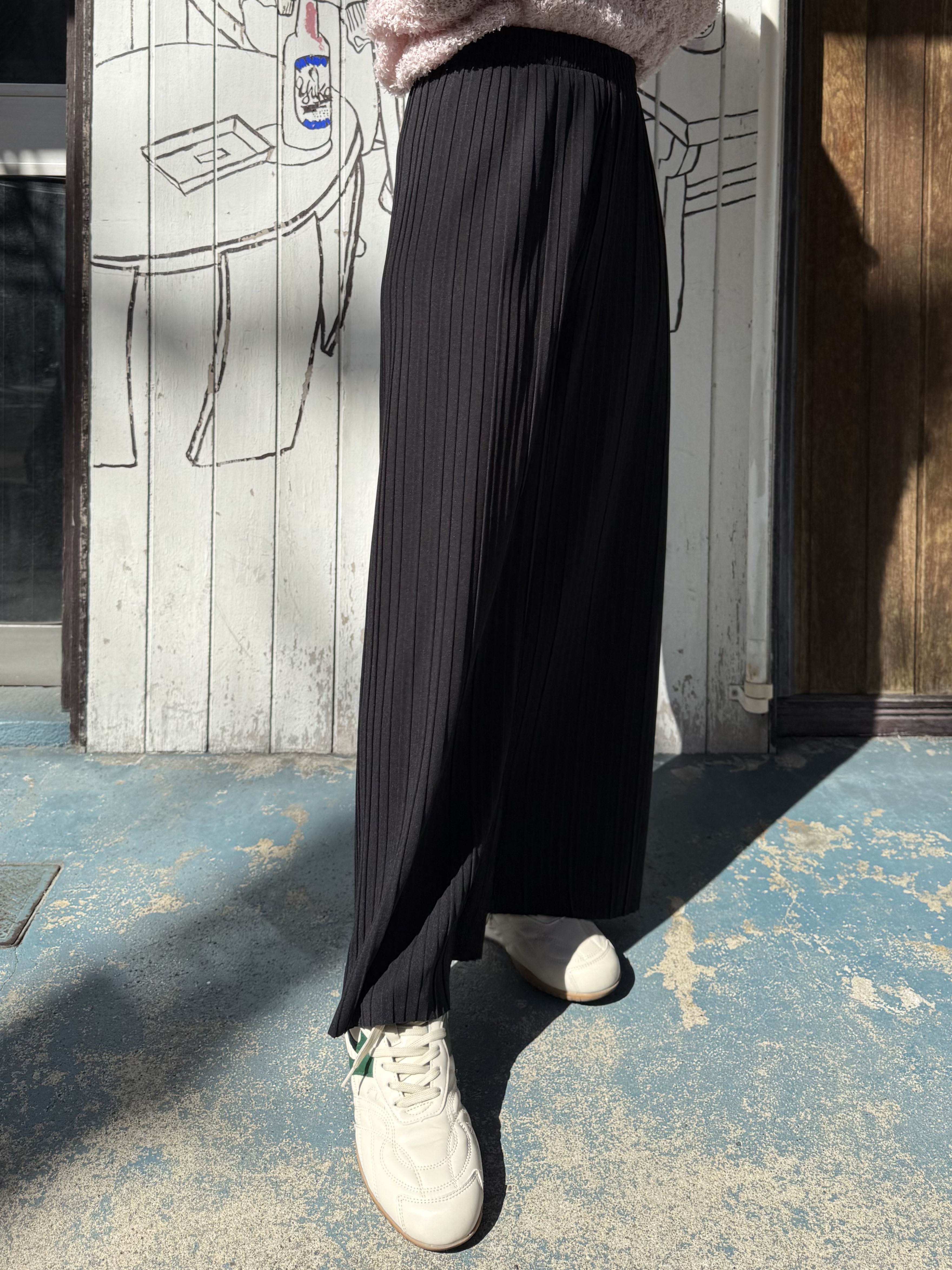 2色•可自行剪裁百摺長褲