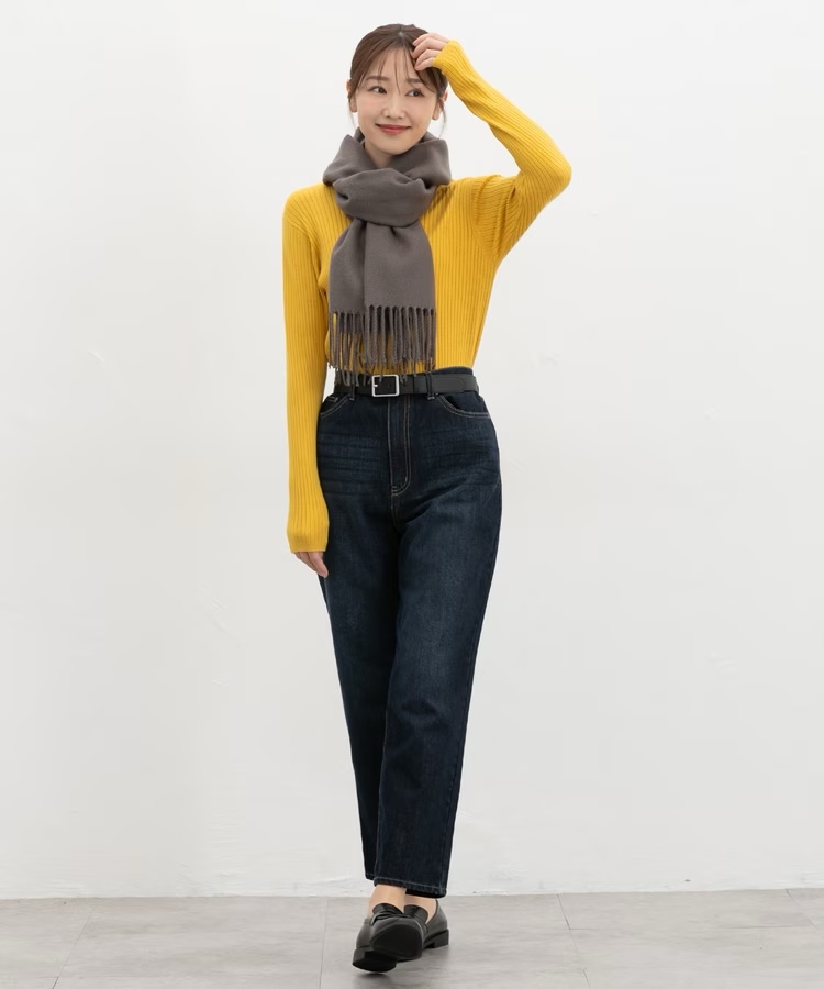 6色・ONESIZE・純色流蘇圍巾