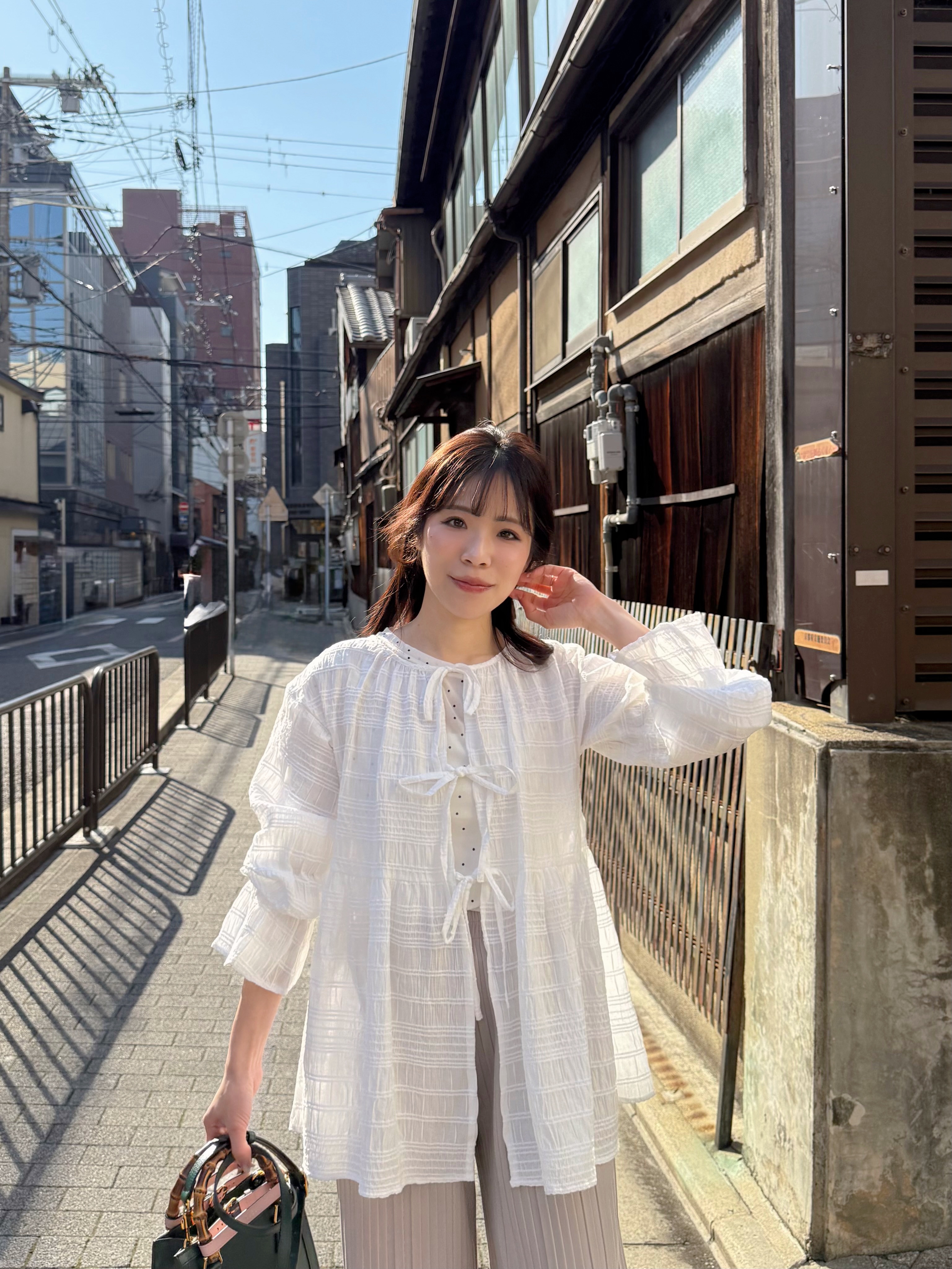 4色•2 Way前後束袖外套上衣