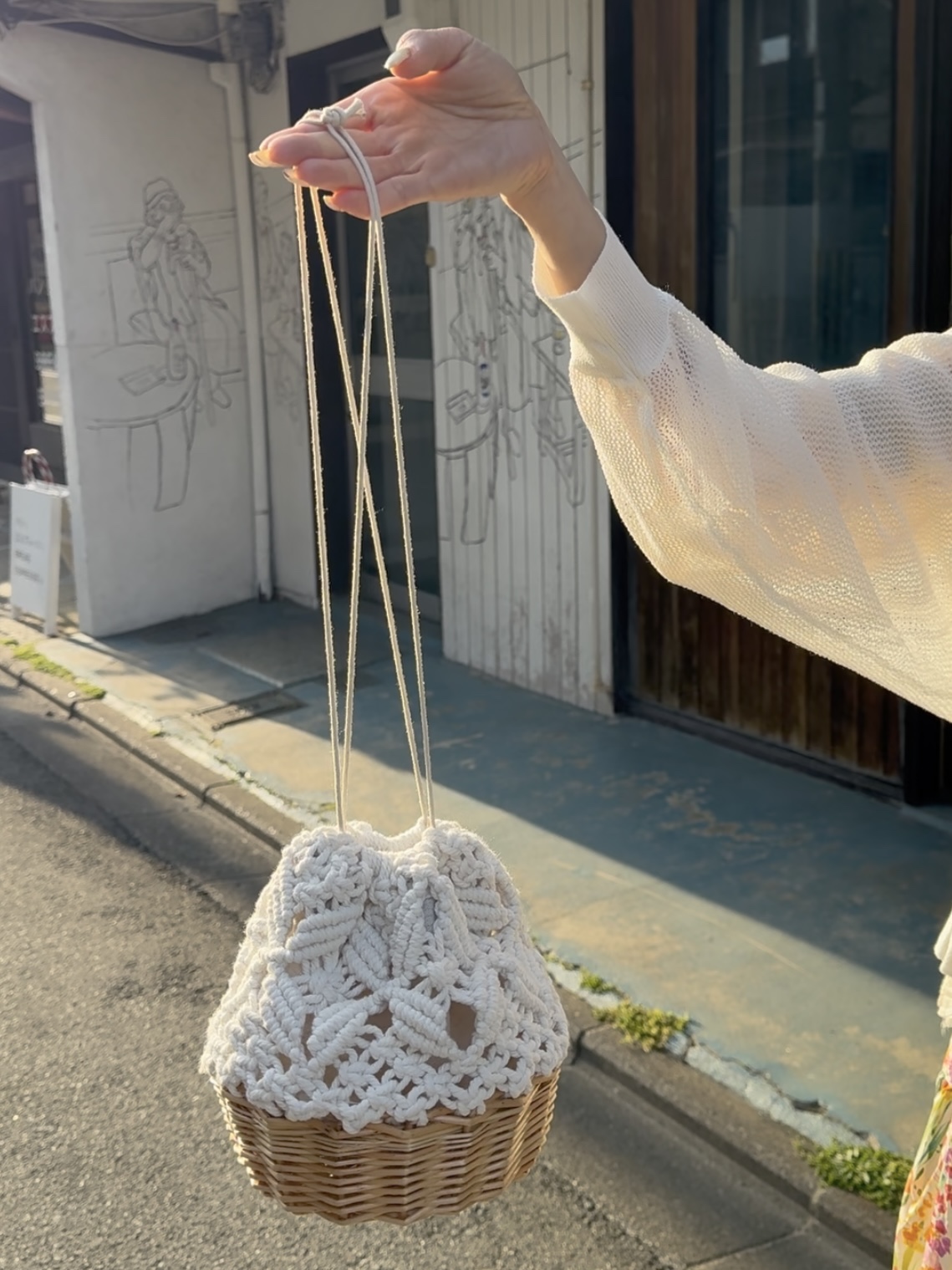 藤編織可上膊側袋