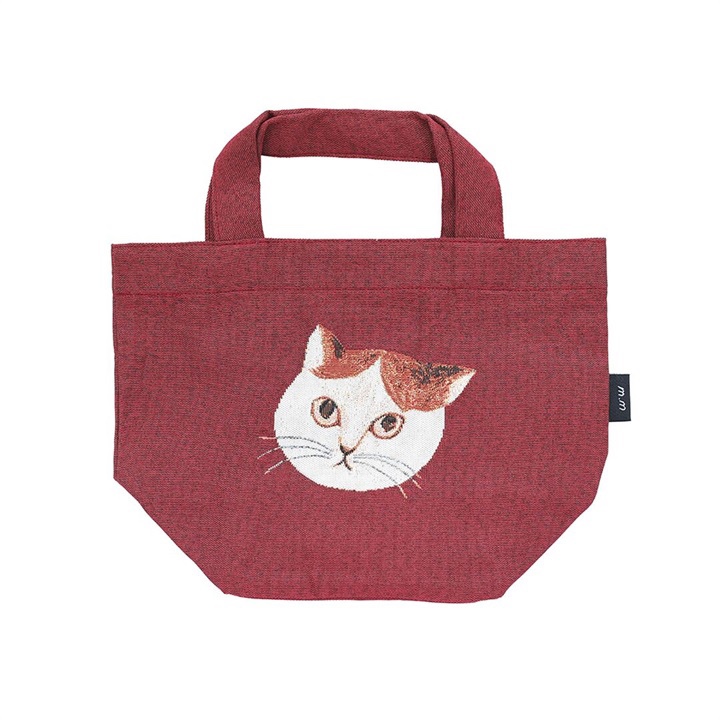 松尾Miyuki貓貓刺繡餃子袋