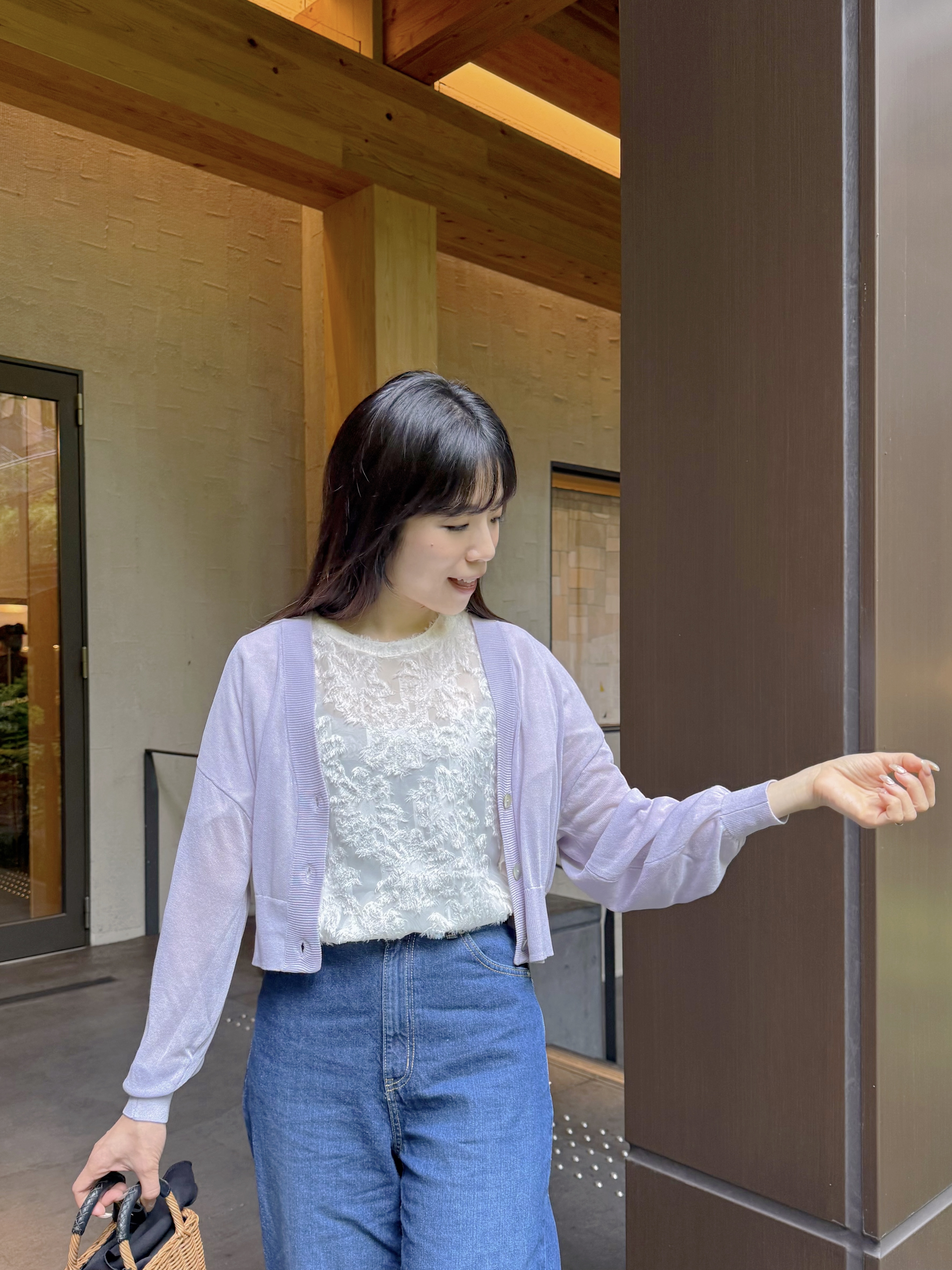 淨色薄款針織外套