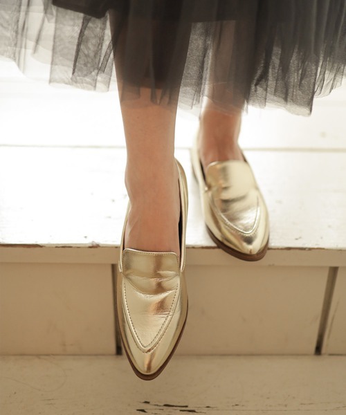 3cm木鞋跟尖頭鞋