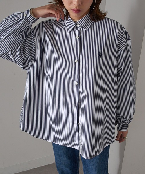 Polo刺繡logo長款恤衫