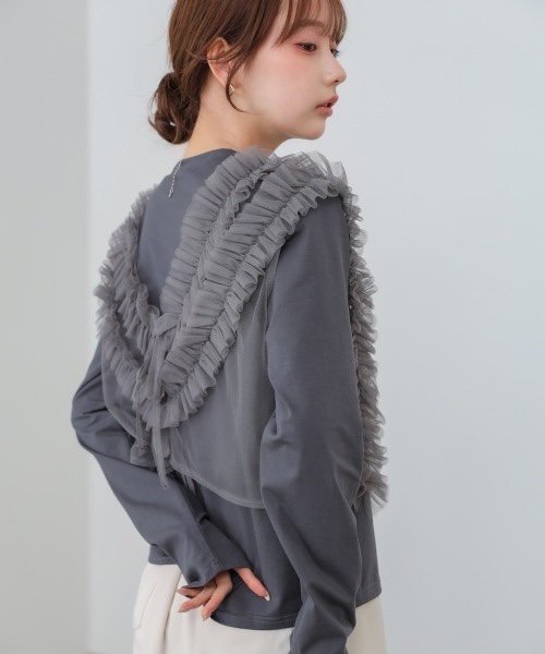 SpecialPrice•3色•2Way前後紗紗上衣