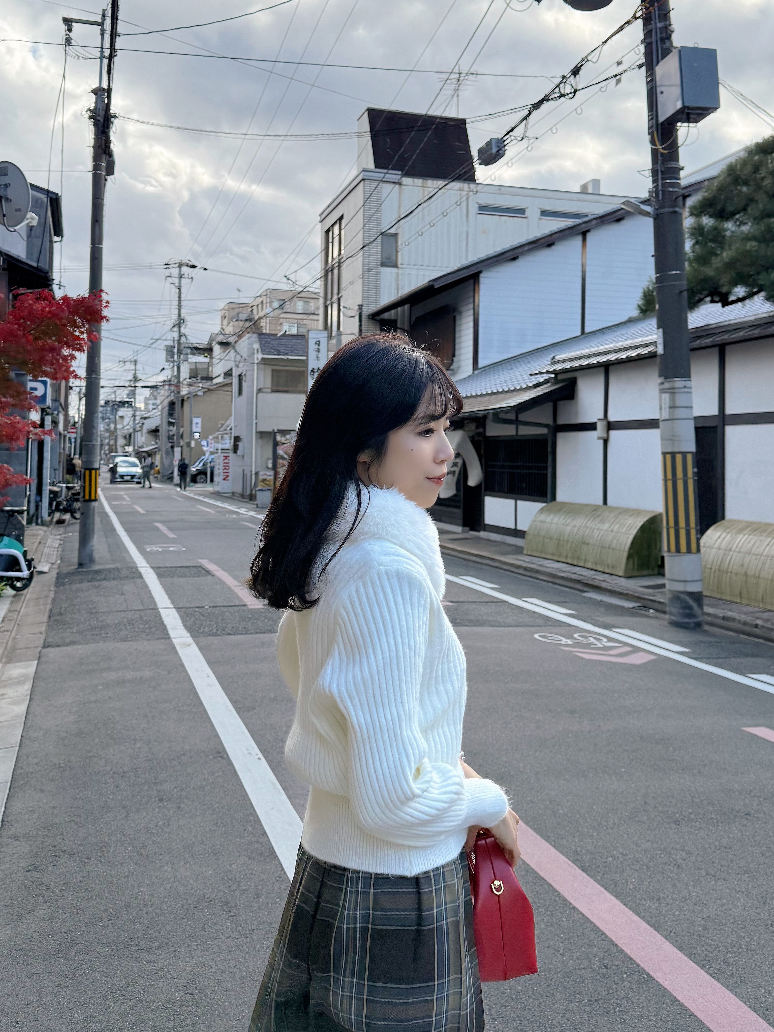 毛毛領拉鍊針織外套