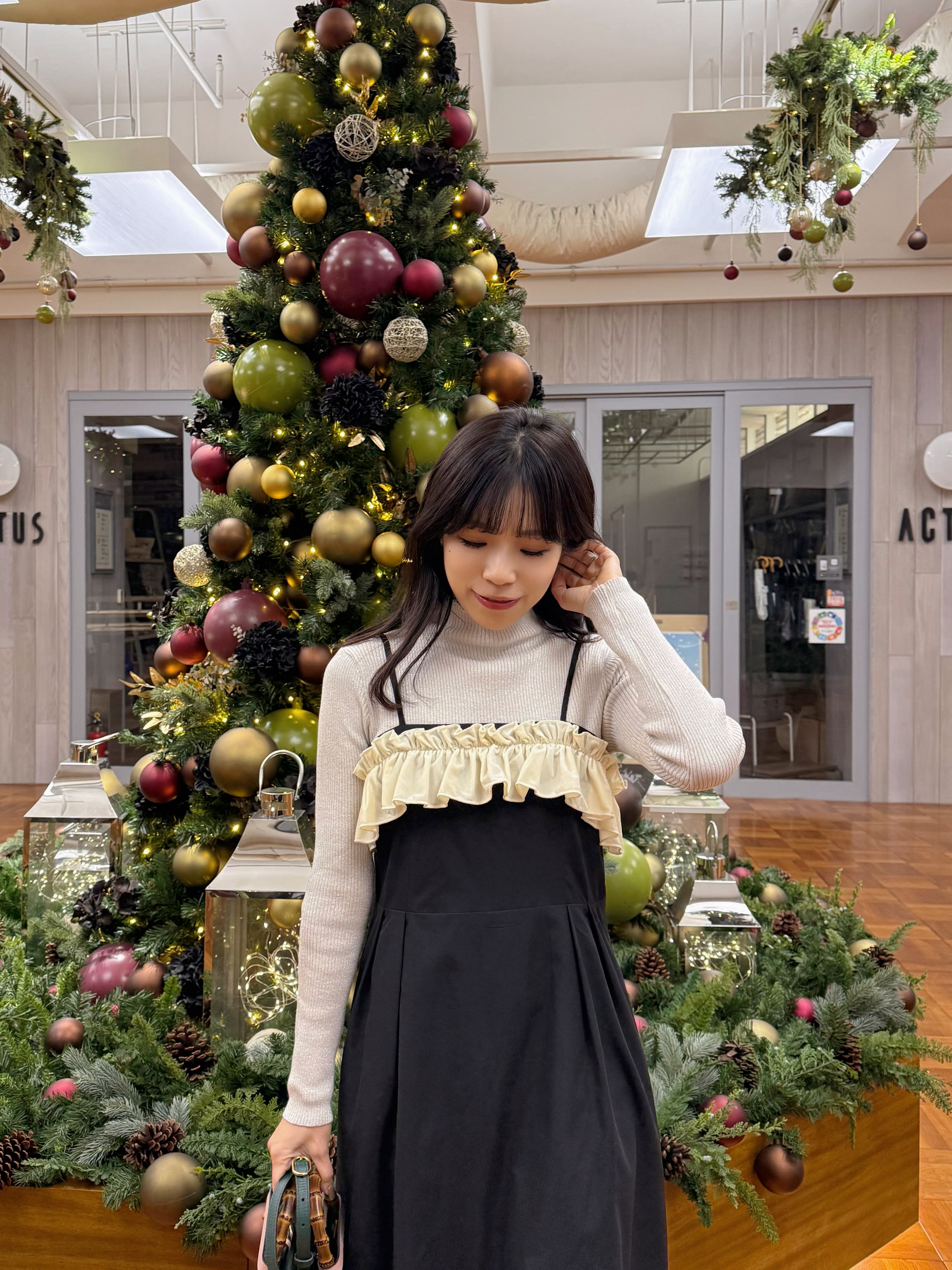 波浪抹胸吊帶連身裙