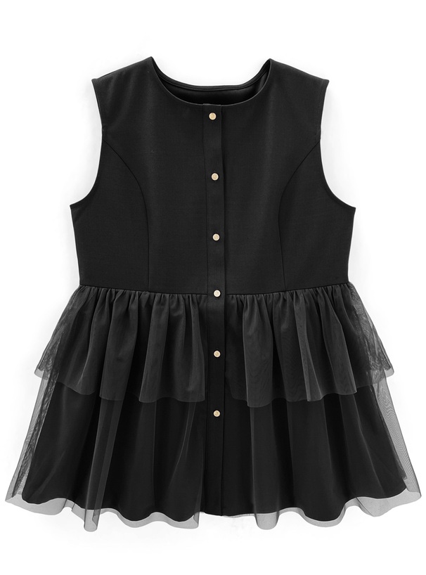 紗紗背心娃娃外套