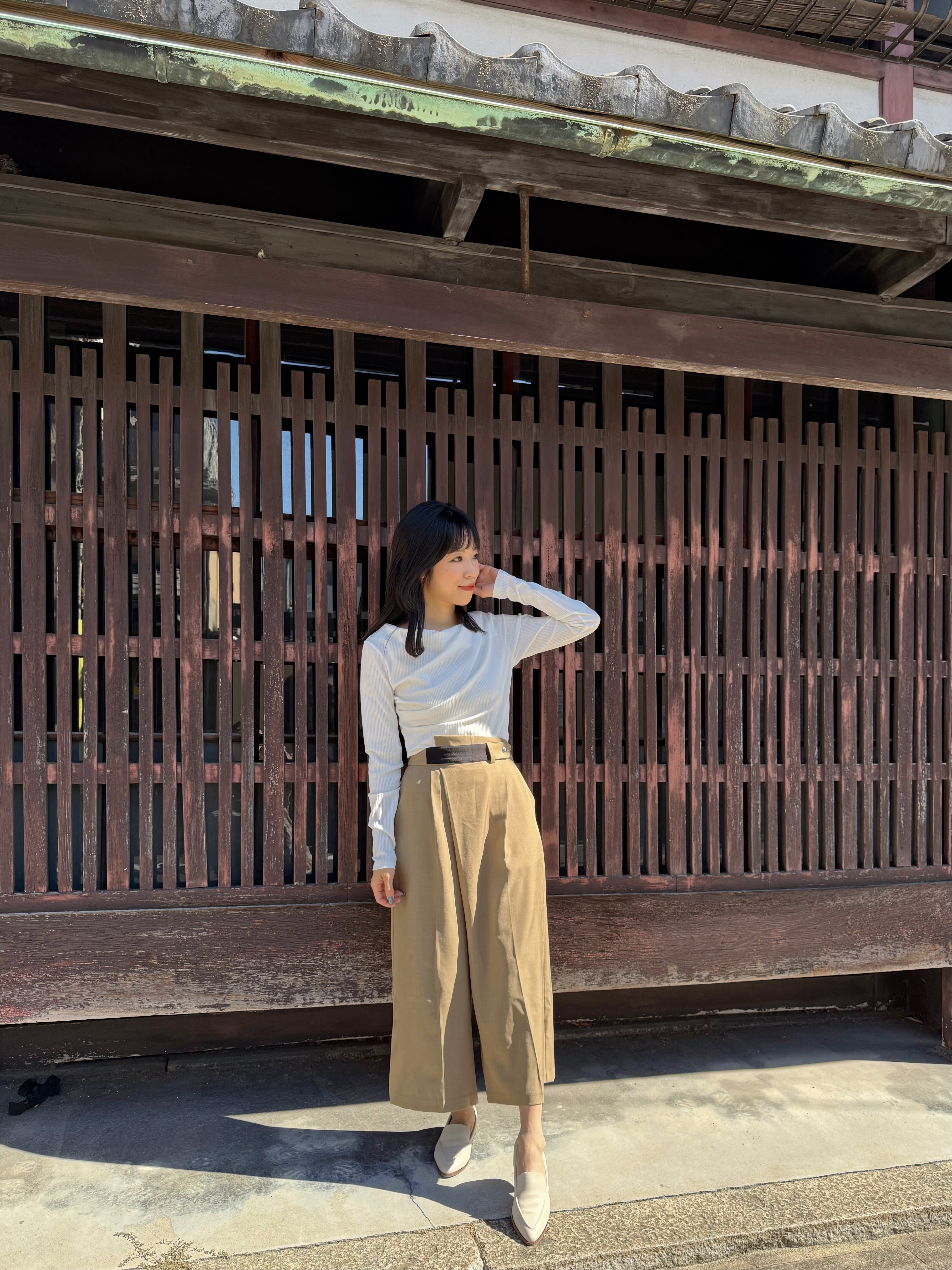 5色•不規則領長袖上衣