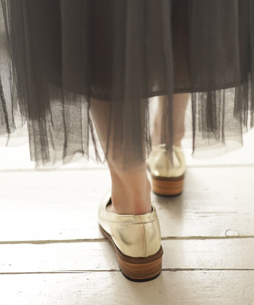 3cm木鞋跟尖頭鞋