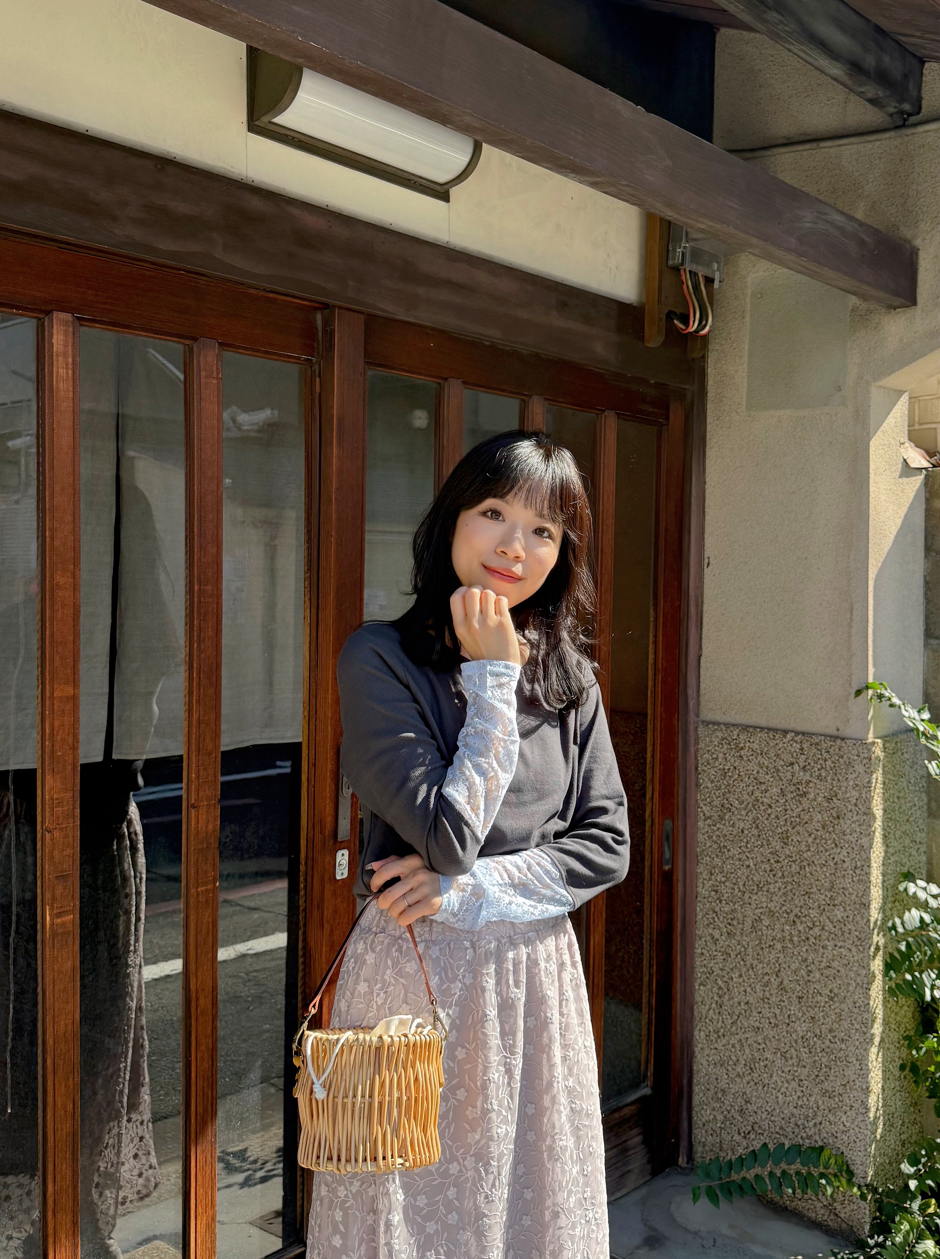 12色•蕾絲/ 閃閃拼袖半透上衣