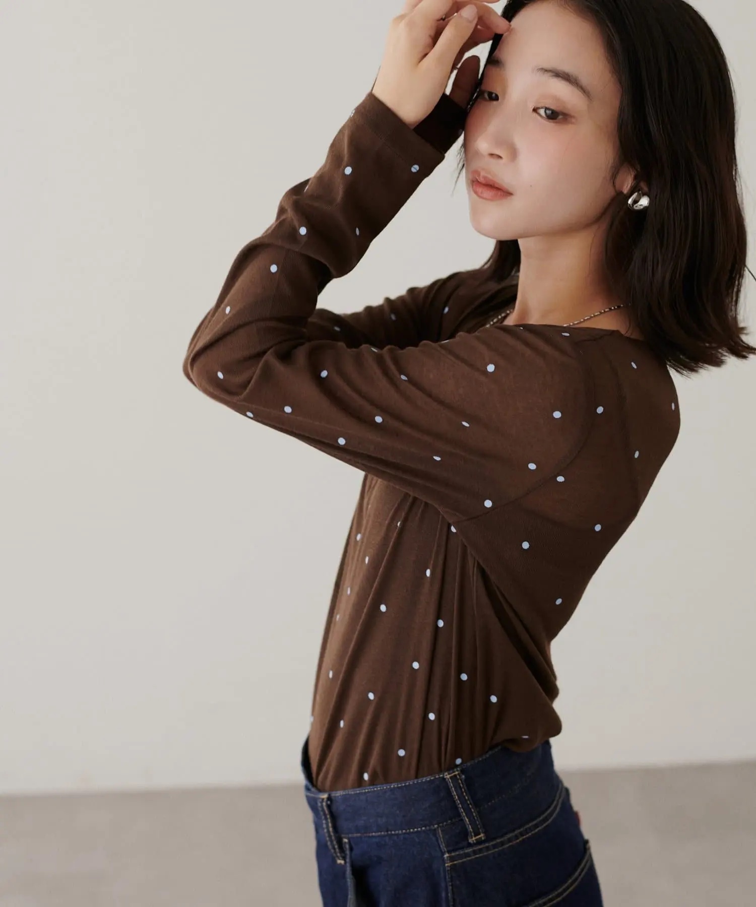 4色•Size M•蕾絲拼接圓領衛衣