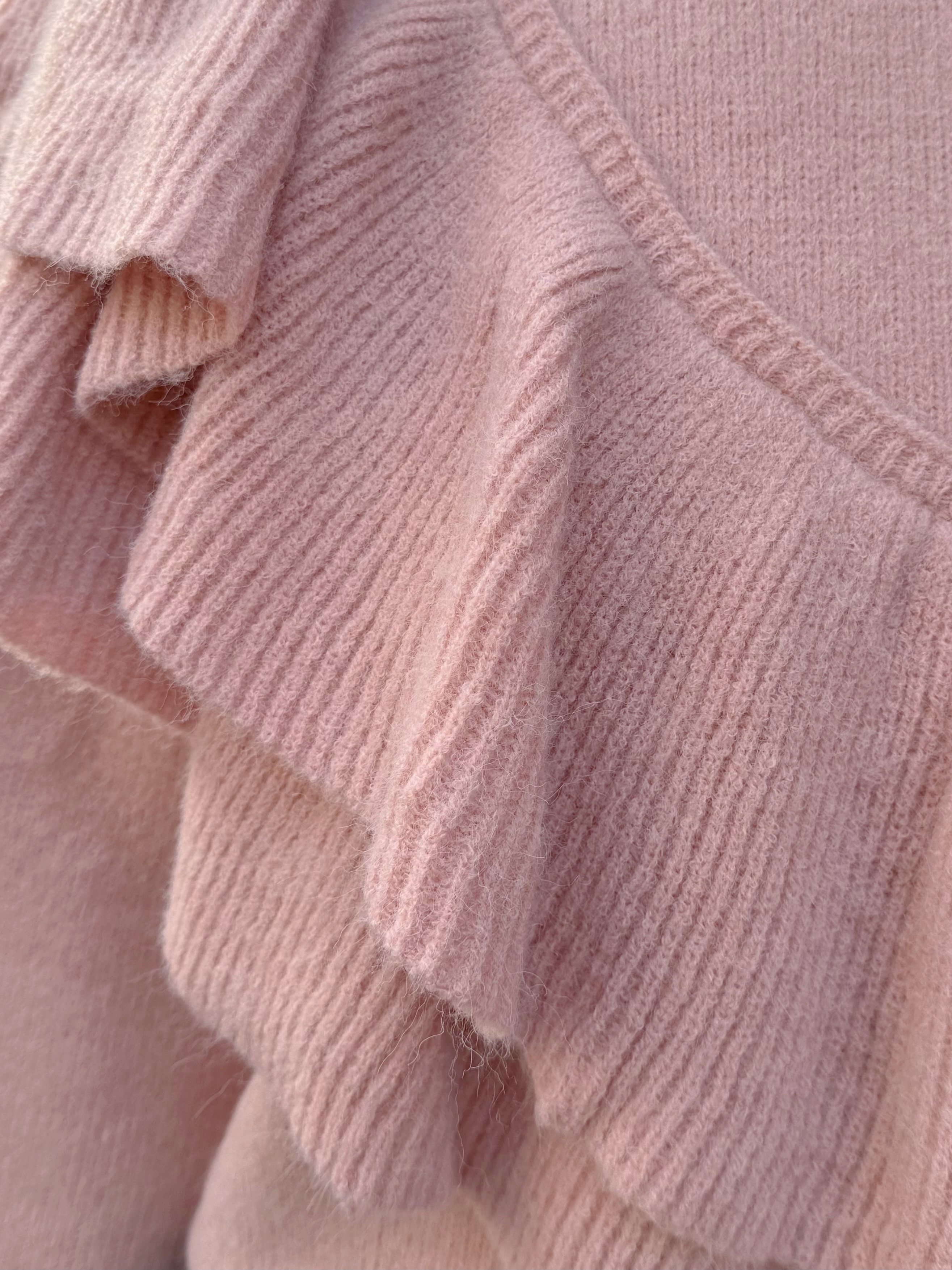 4色•波浪斜邊冷衫