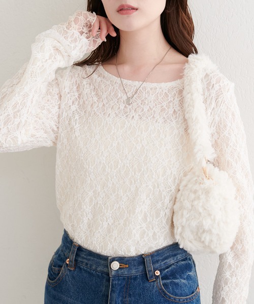 PreOrder•11月下旬• 2Way底面穿蕾絲款上衣