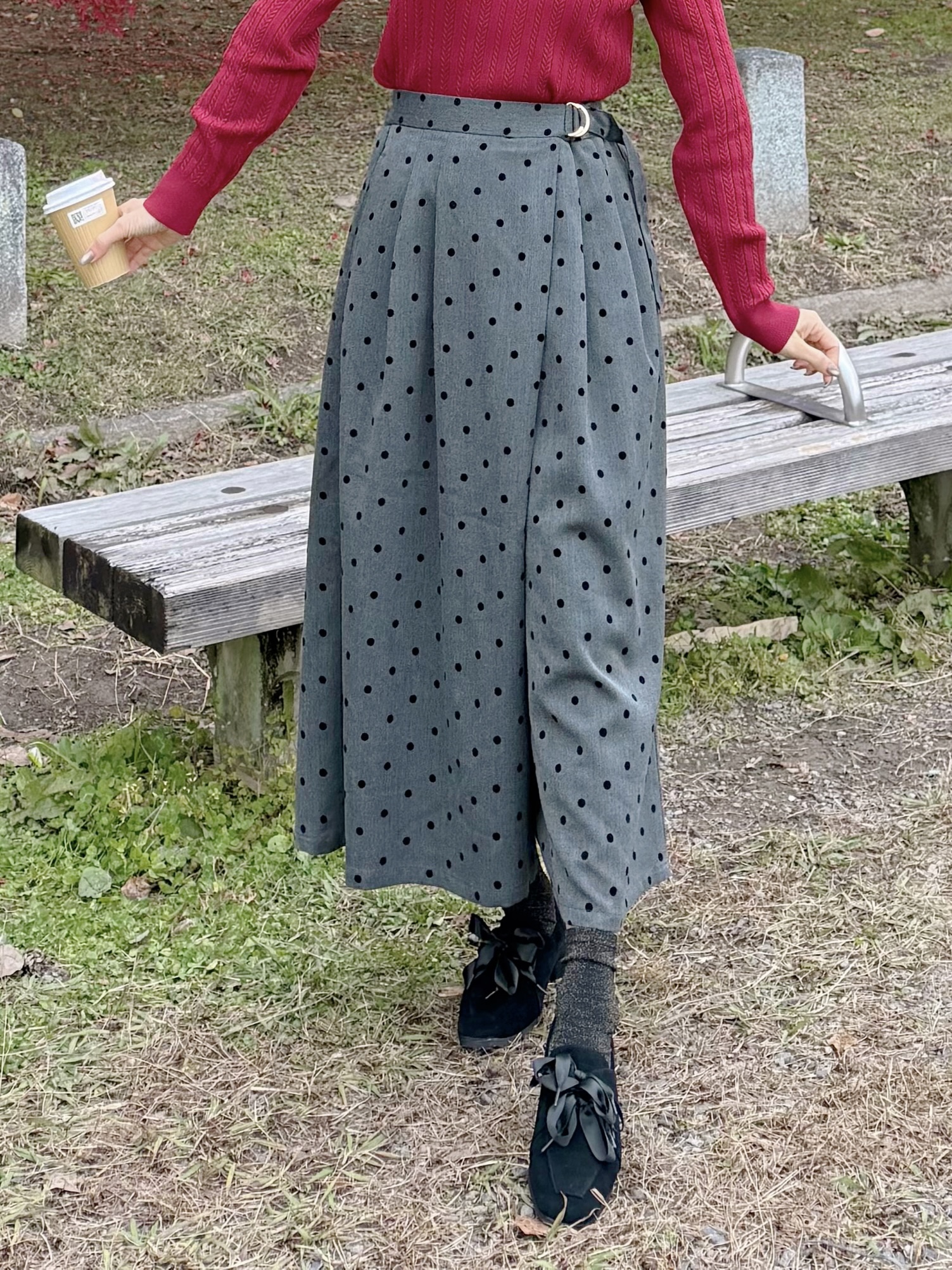 2色•修腰闊腳秋冬闊褲