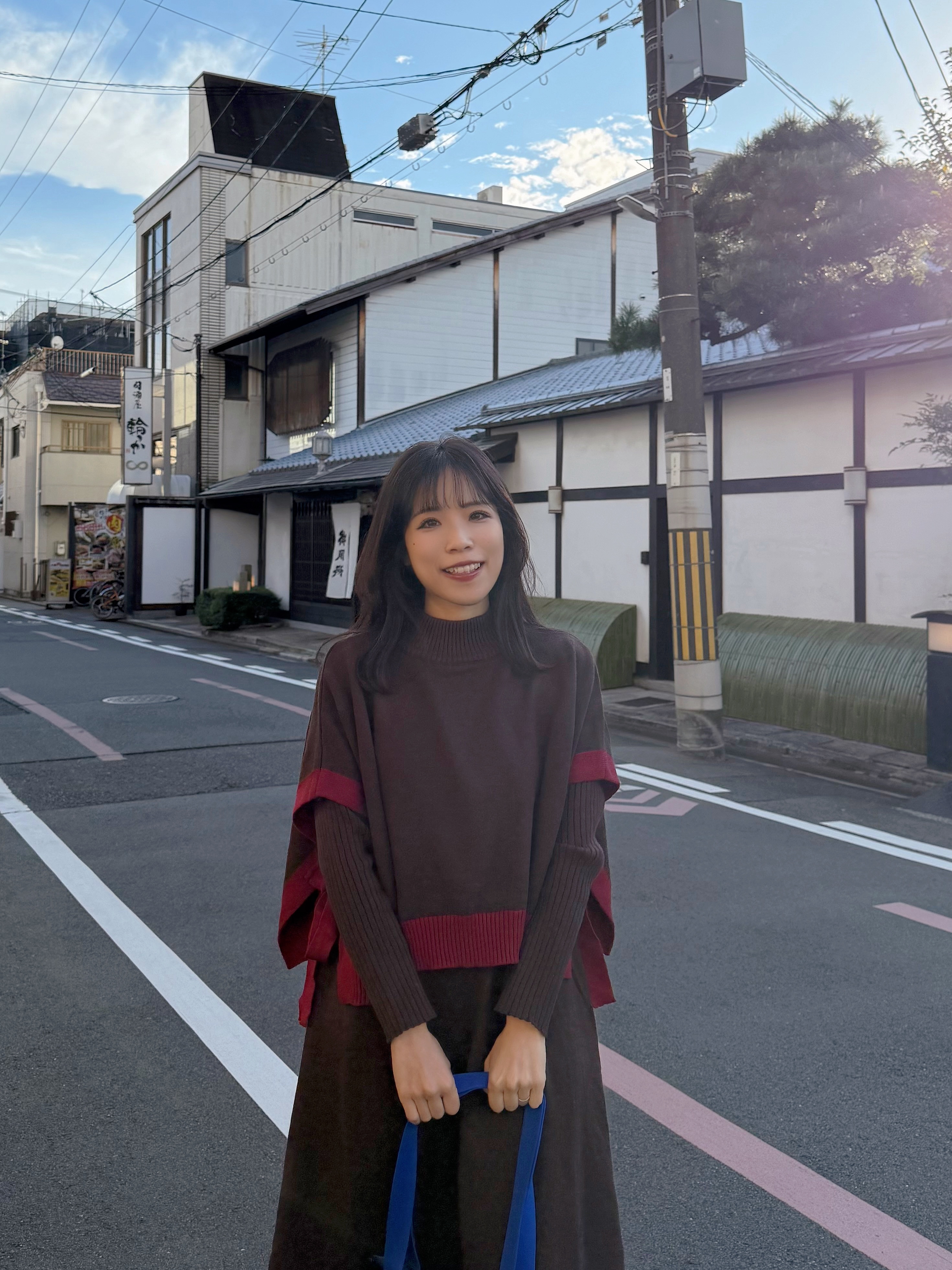 2種長度•10色•拼色斗蓬針織連身裙