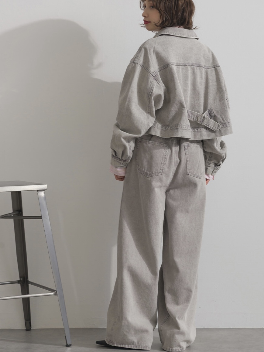 2色•淡色系小寬鬆牛仔外套