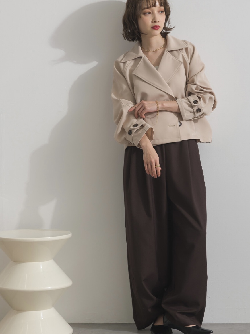 3色•基礎短款後波浪乾濕外套