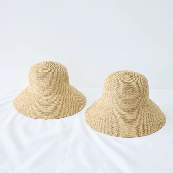 蕾絲車邊可摺草帽