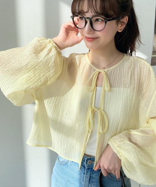 5色•2 Way前後薄雪紡外套上衣