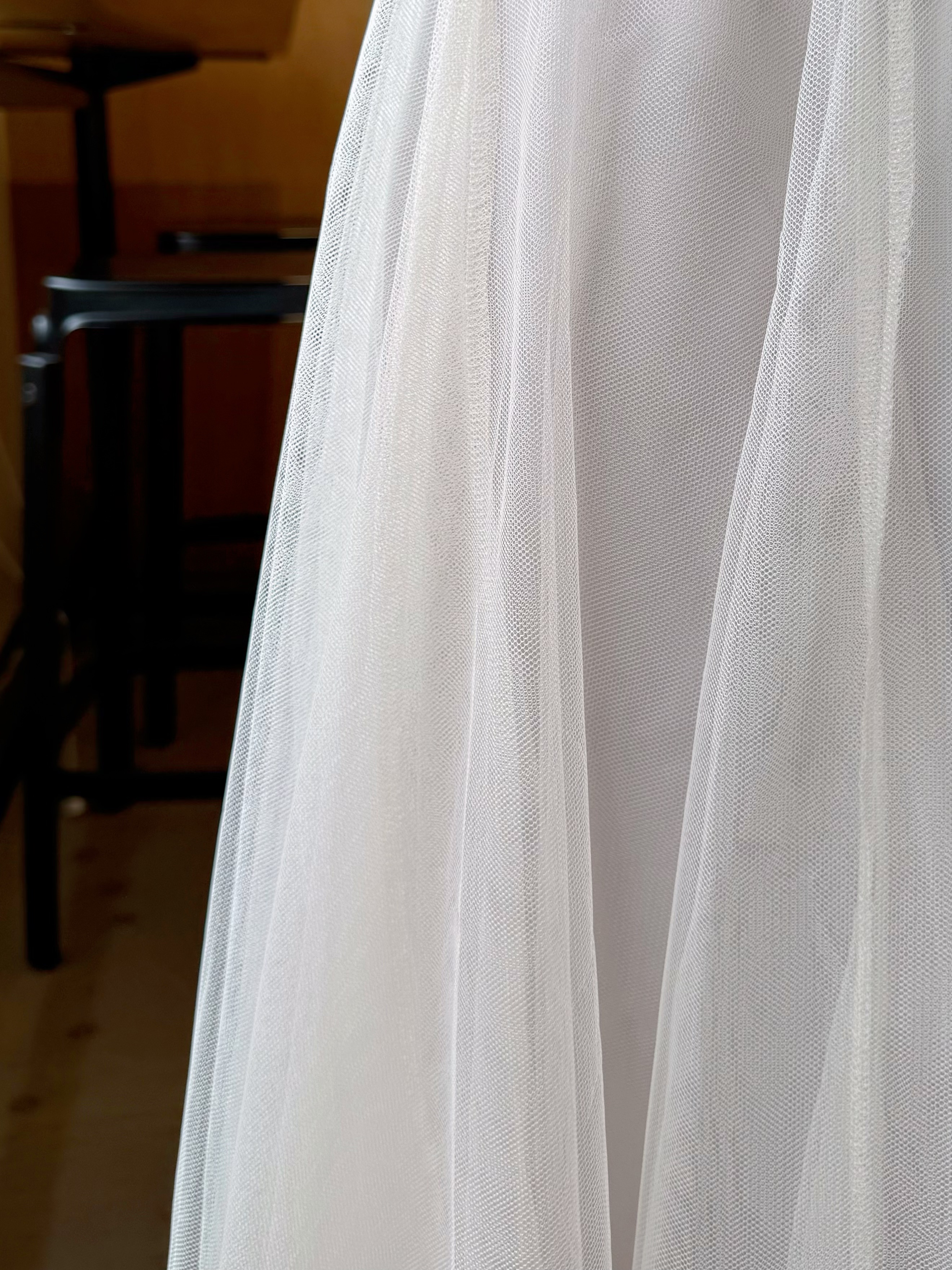 3色•深淺拼色紗紗A line半身裙