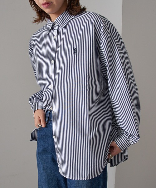 Polo刺繡logo長款恤衫