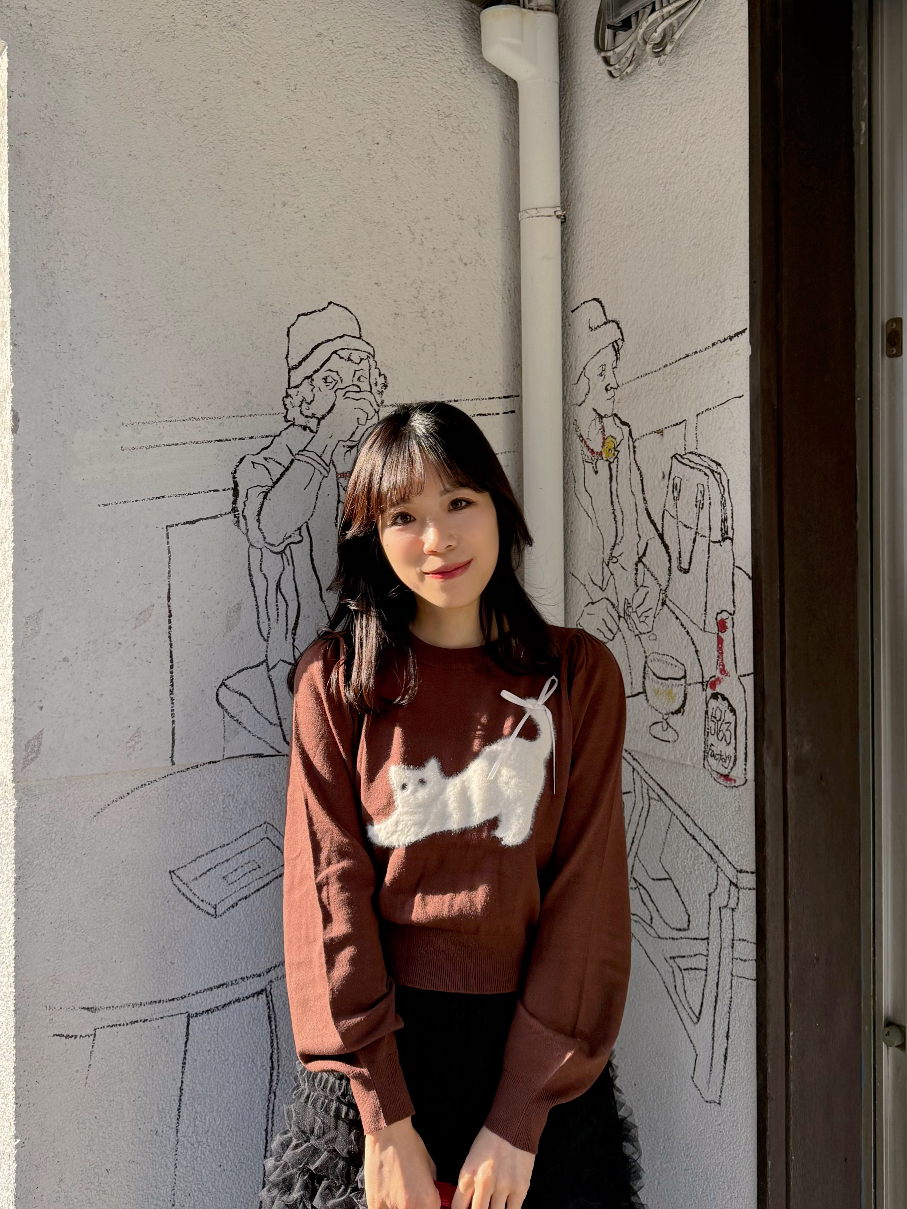 3色•貓貓針織上衣