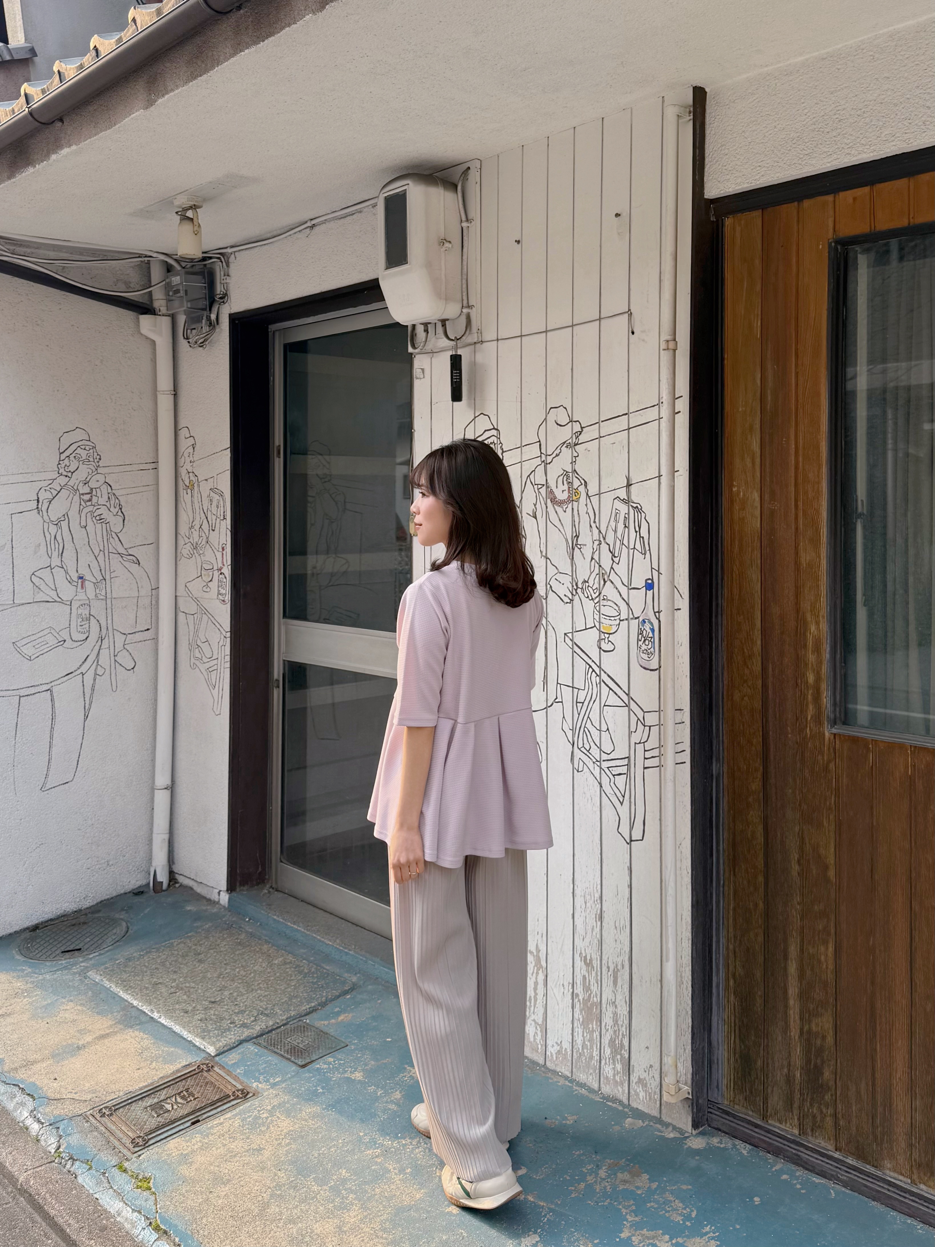 2色•傘擺寬鬆Tee