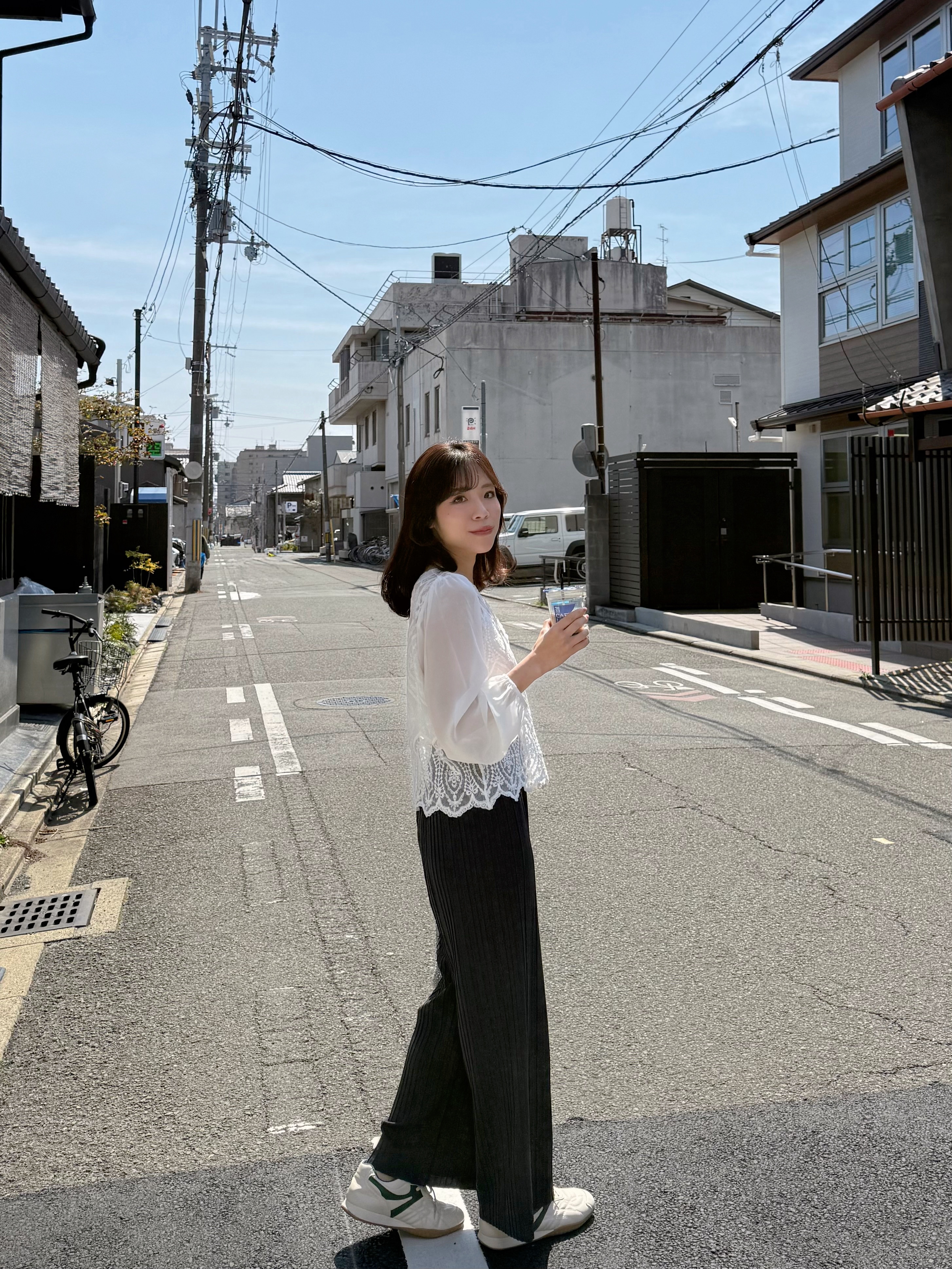 3色•可自行剪裁百摺長褲