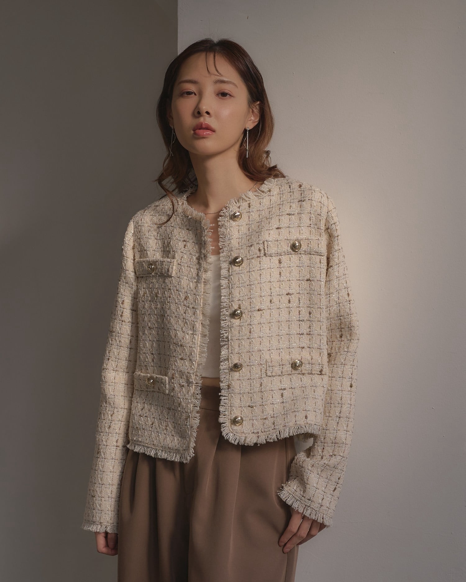 3色•小香風Tweed外套