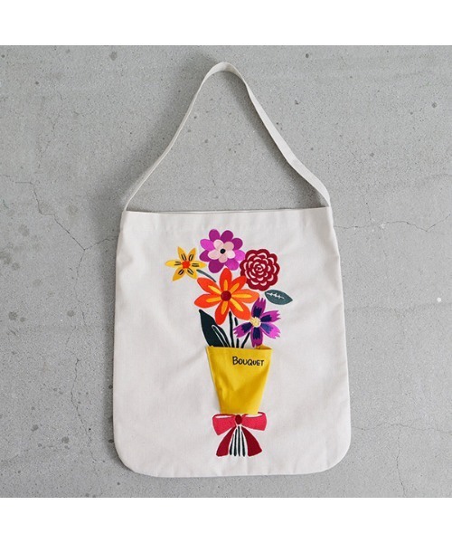 花花刺繡帆布袋