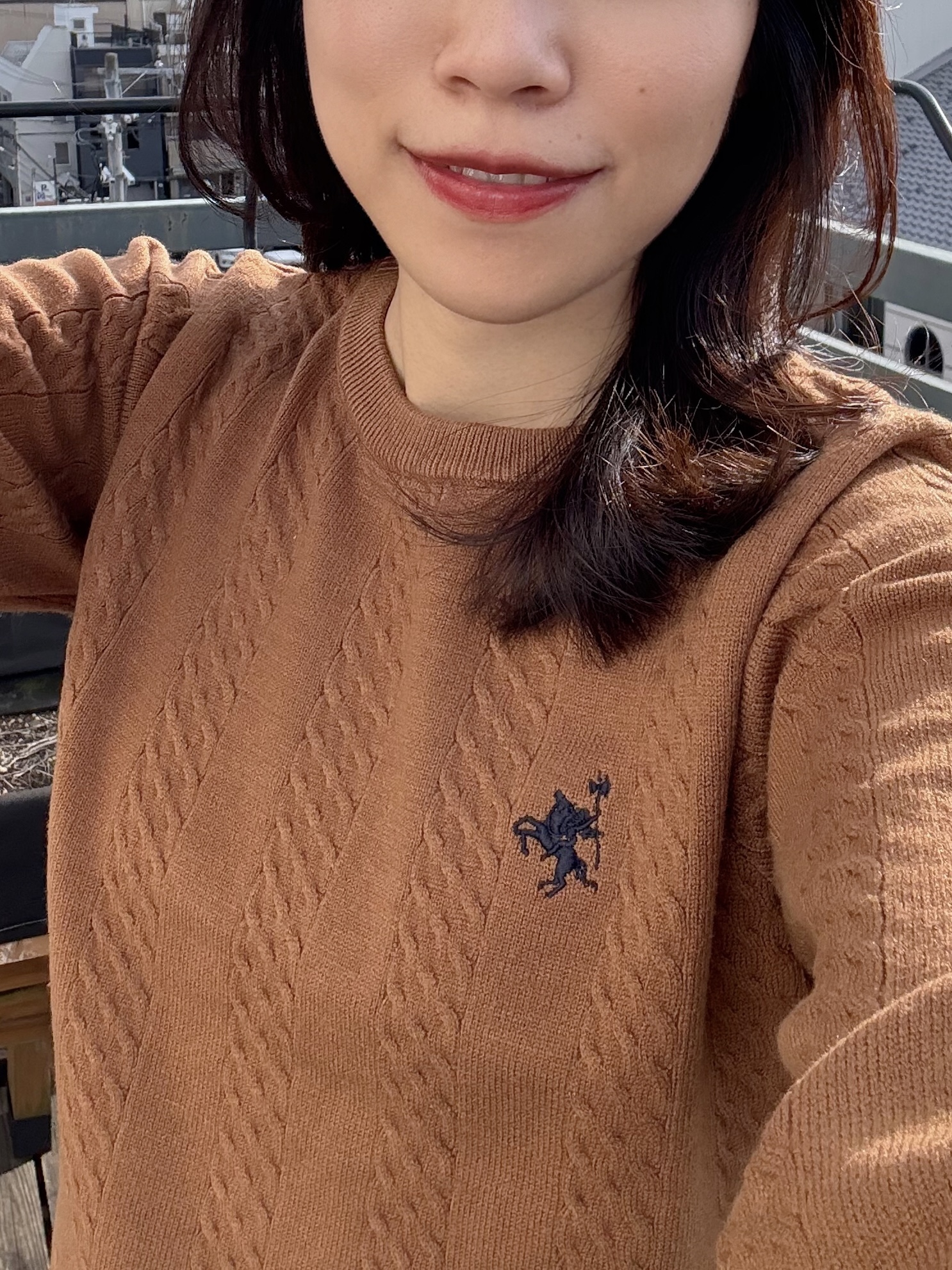 6色•刺繡Logo壓紋針織冷衫上衣