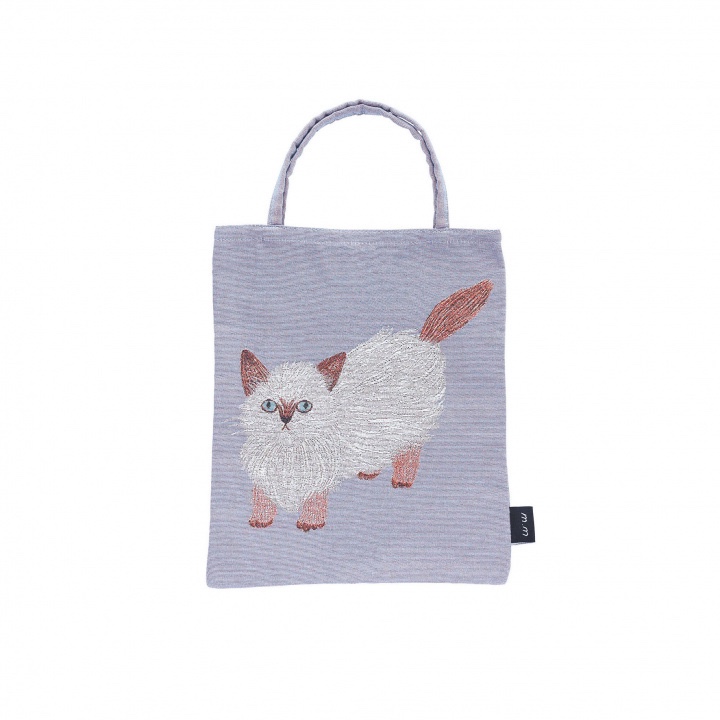 松美Miyuki貓貓刺繡mini帆布袋