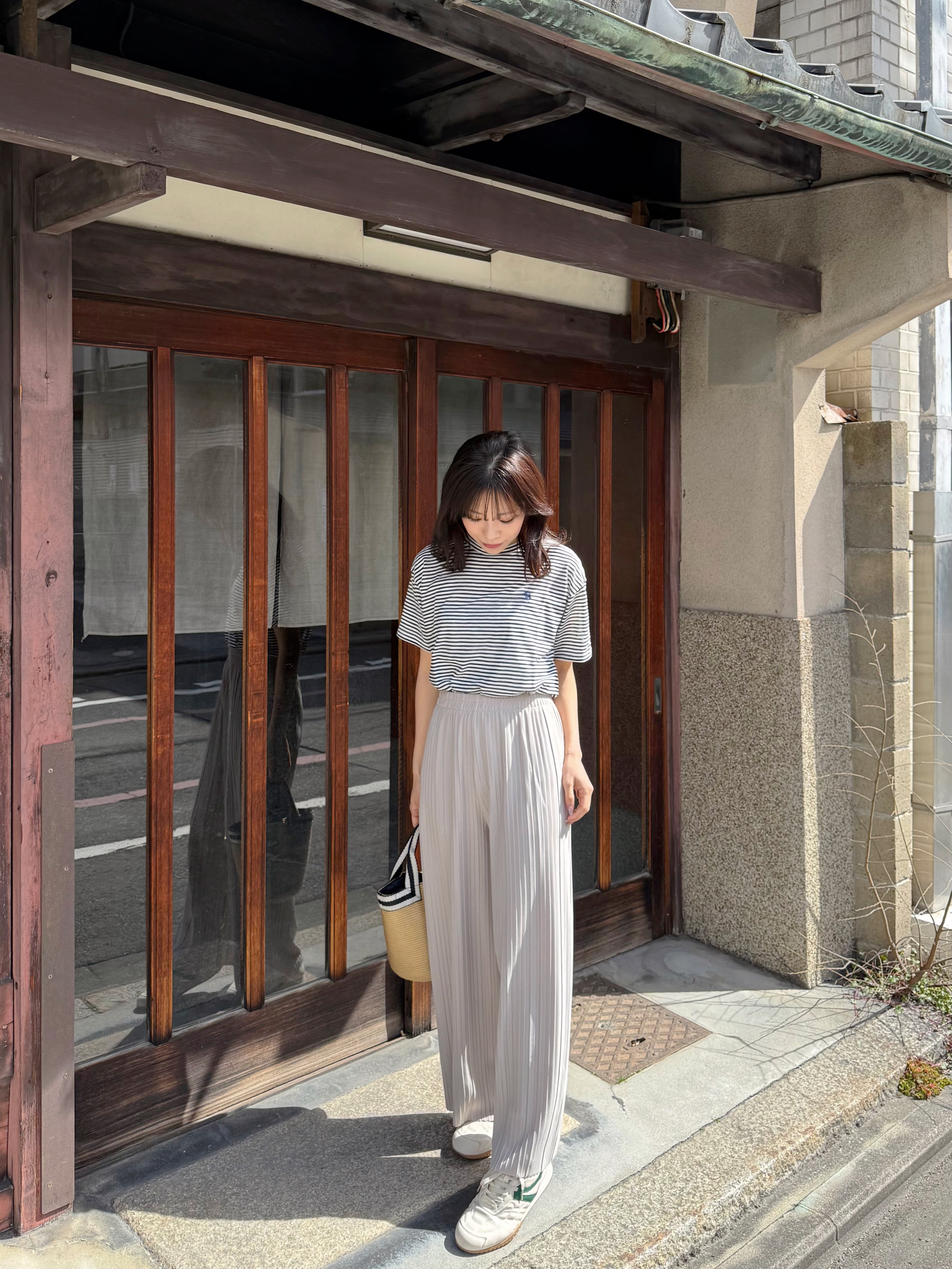 2色•可自行剪裁百摺長褲