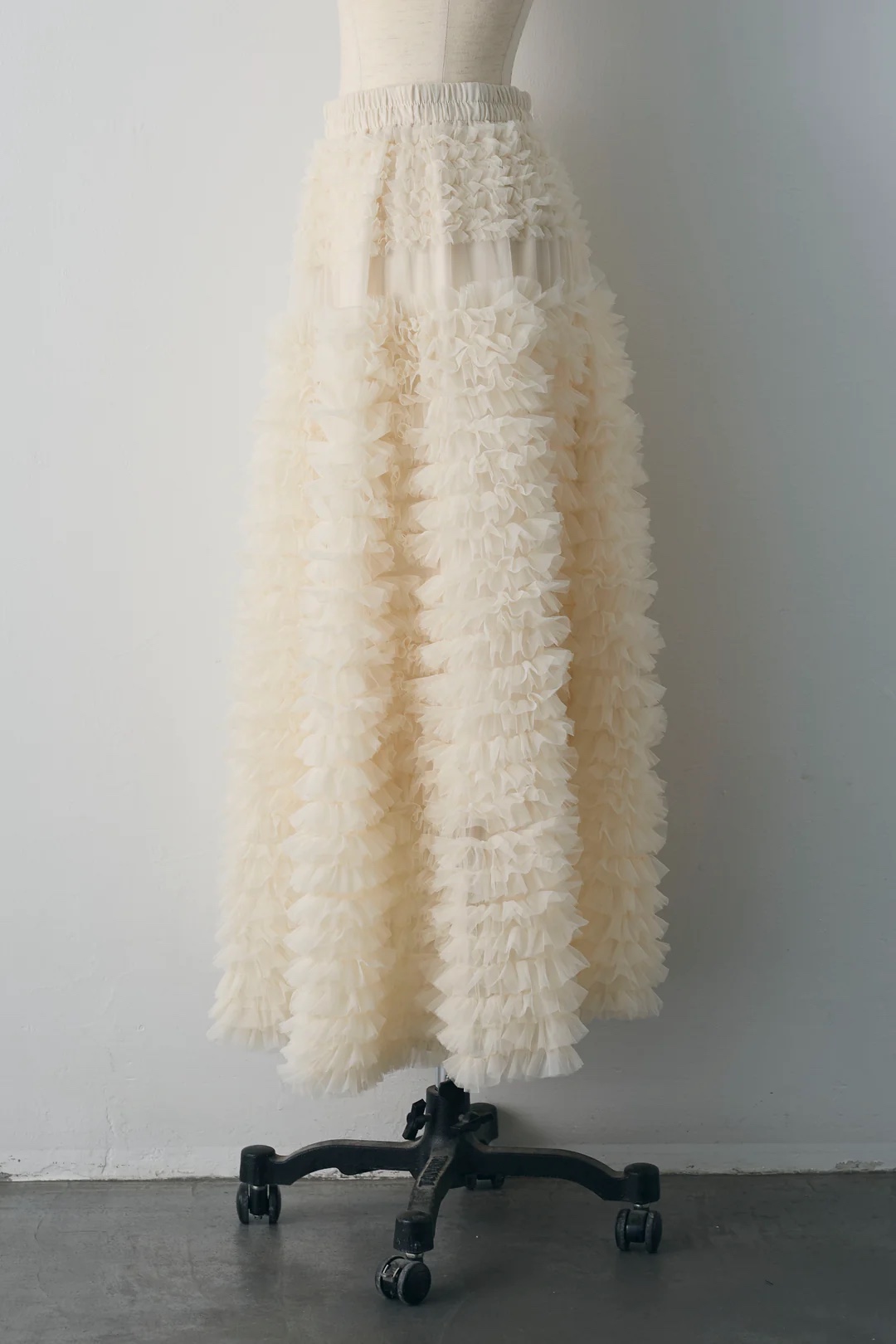 3色•層次紗紗長款半身裙