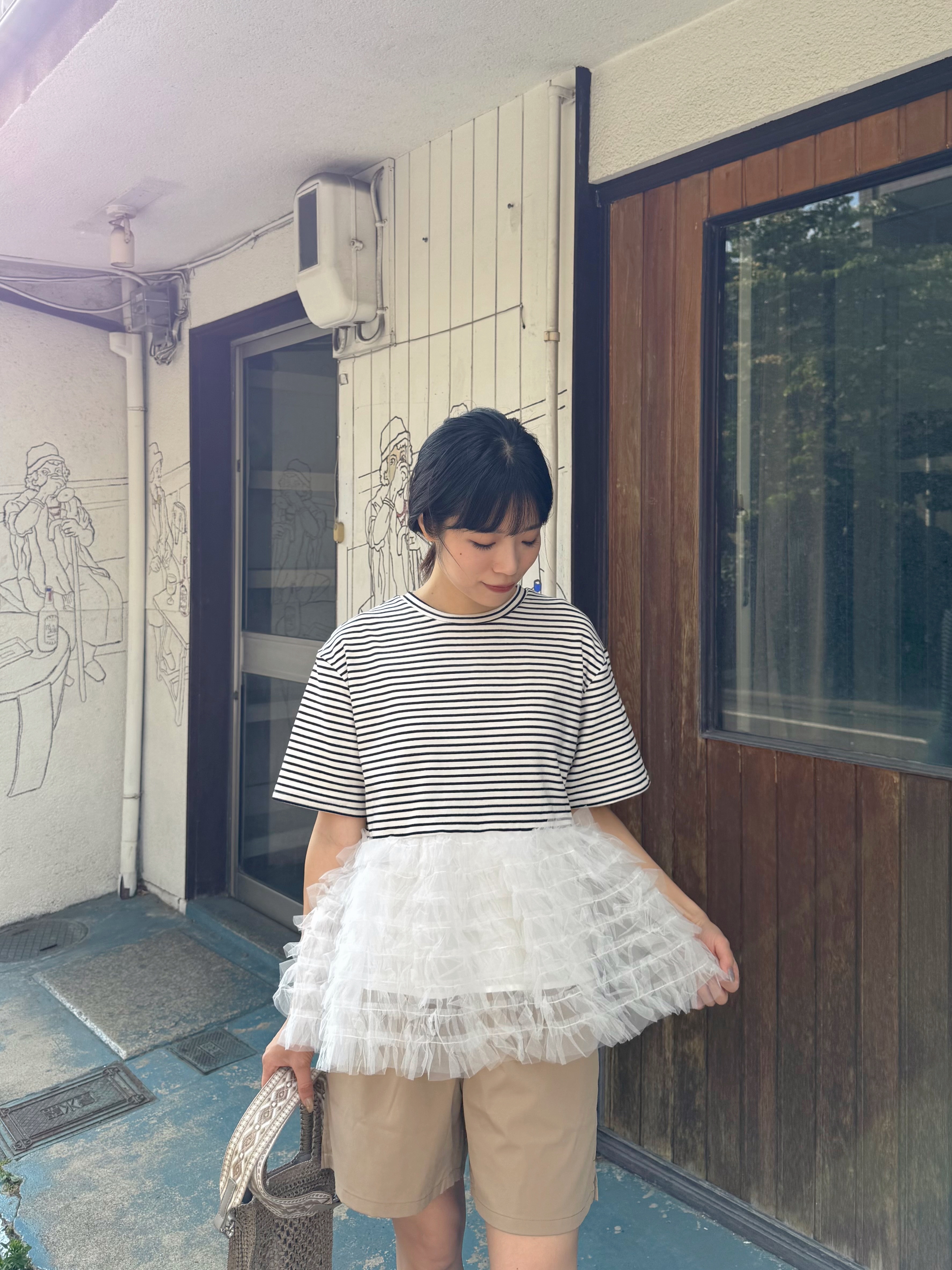 Sale•紗紗拼圓領Tee