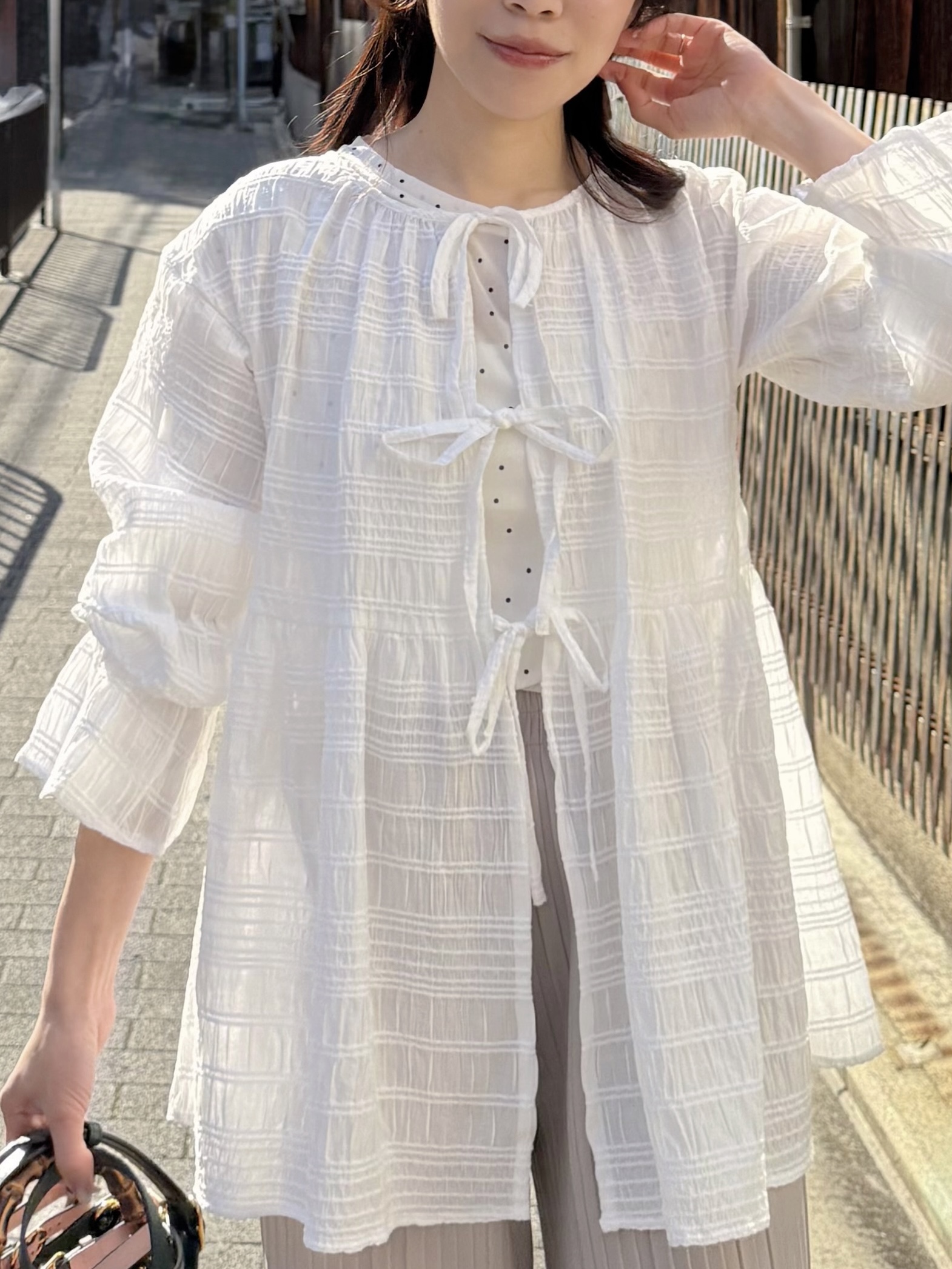 4色•2 Way前後束袖外套上衣