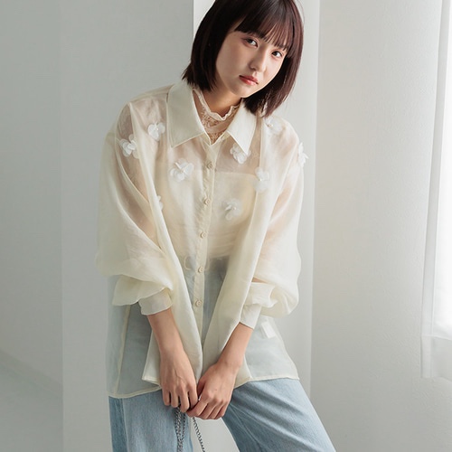 Sale•花花珍珠恤衫
