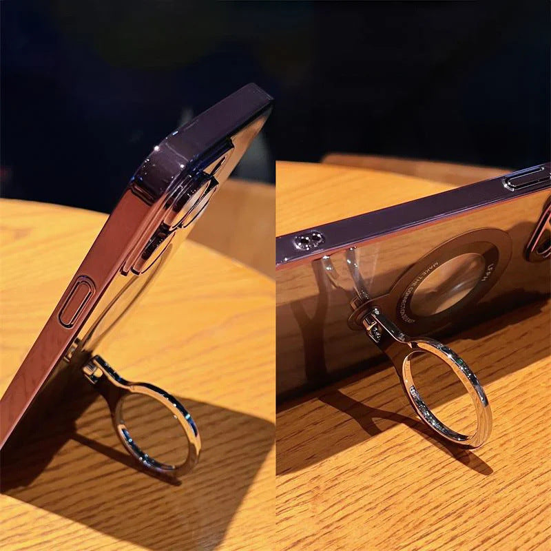 Transparent magnetic dock for iPhone