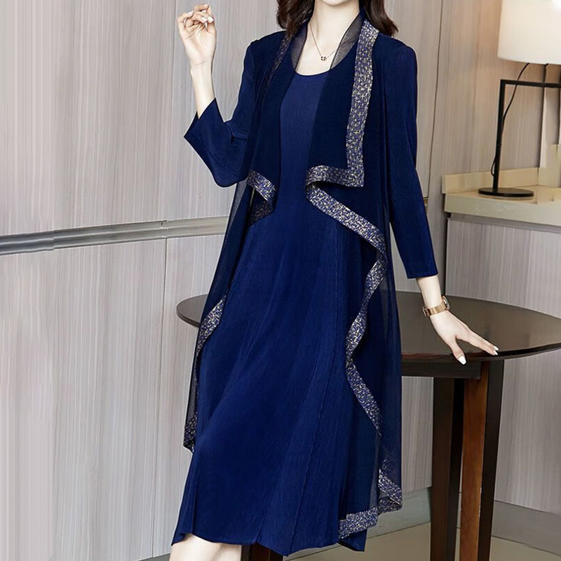 مجموعة فستان الخريف الرجعية الجديدة