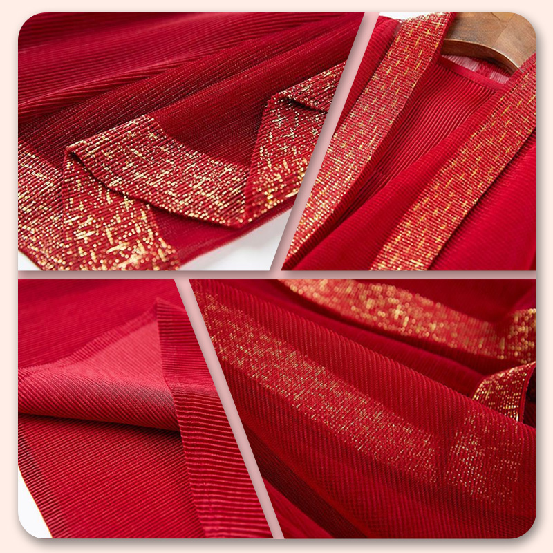 مجموعة فستان الخريف الرجعية الجديدة