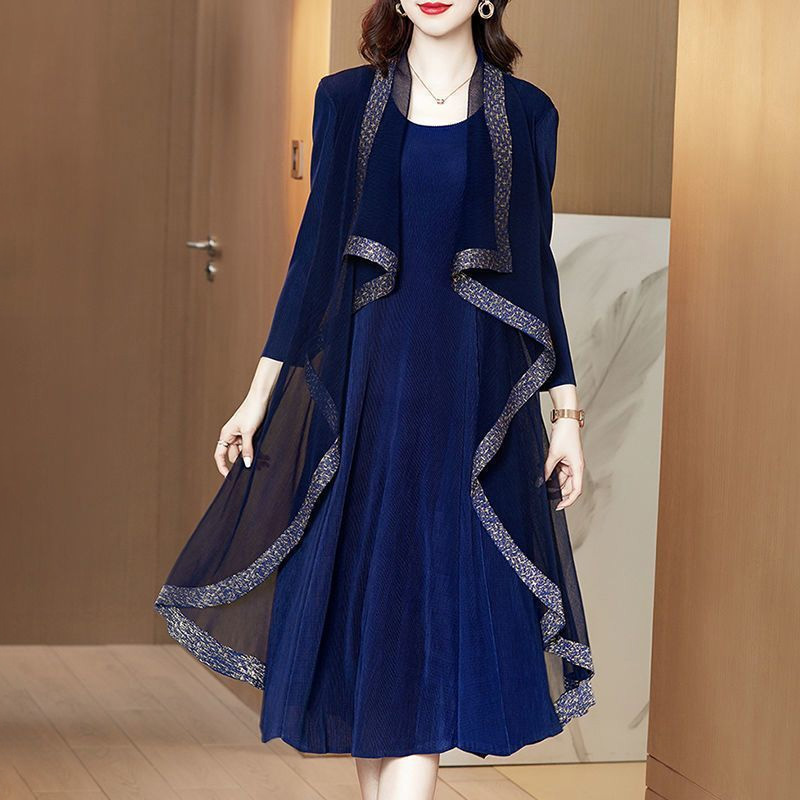 مجموعة فستان الخريف الرجعية الجديدة