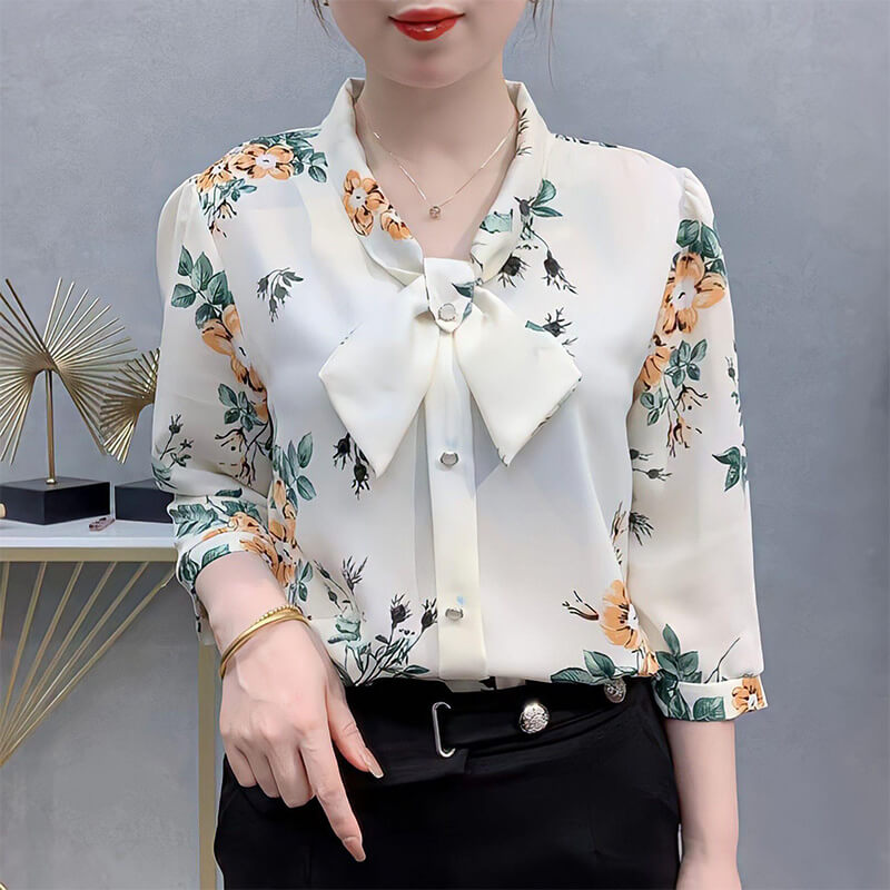 🔥free shipping🔥Fashion Floral Silk Smooth Shirt