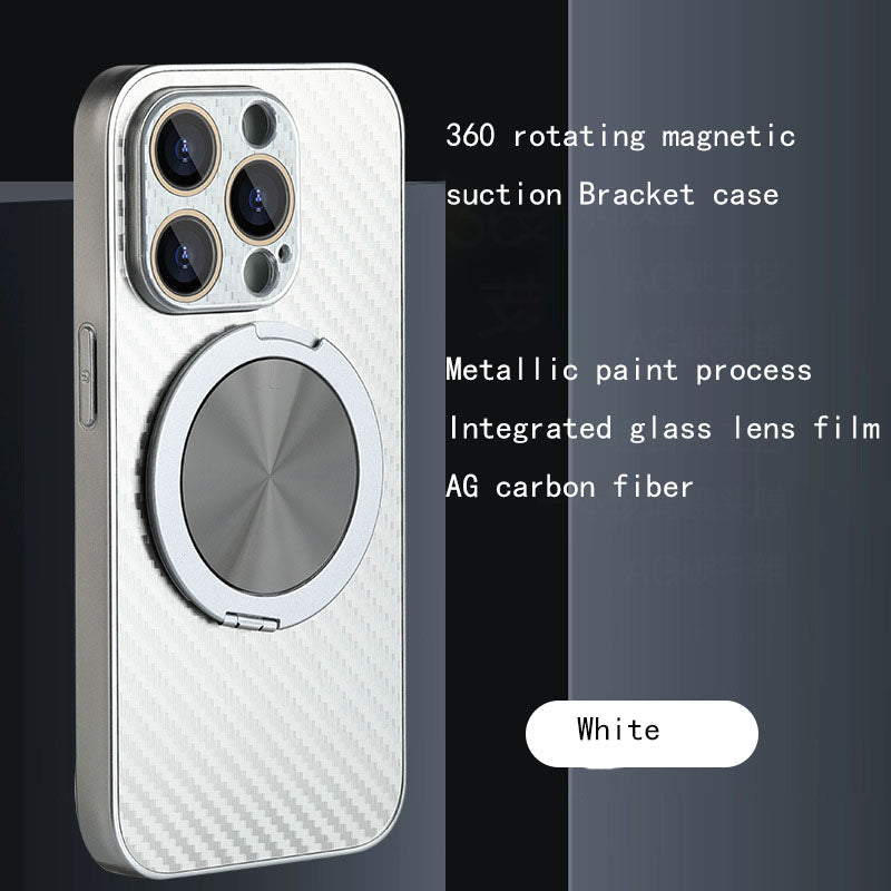 360 Rotating Bracket Magnetic Suction AG Carbon Fiber Pattern