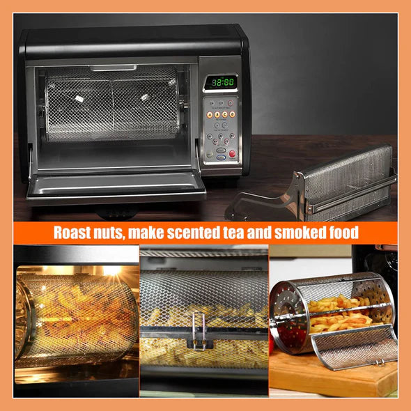 شواية دوارة من الفولاذ المقاوم للصدأ