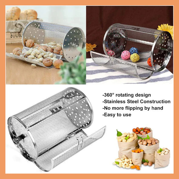 شواية دوارة من الفولاذ المقاوم للصدأ