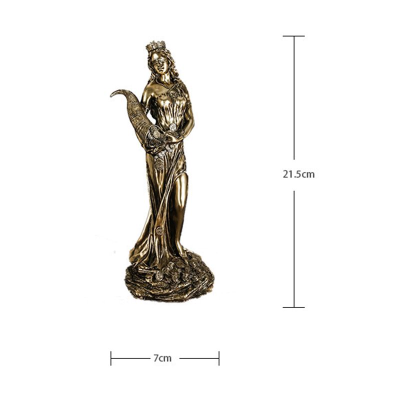 Fortuna Goddess Resin Statue